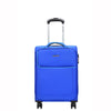 Cabin Size 4 Wheel  Hand Luggage Lightweight Soft Suitcase HL22 Blue 2