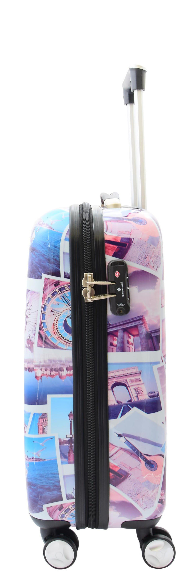 Four Wheel Suitcase Hard Shell Luggage Post Card Print