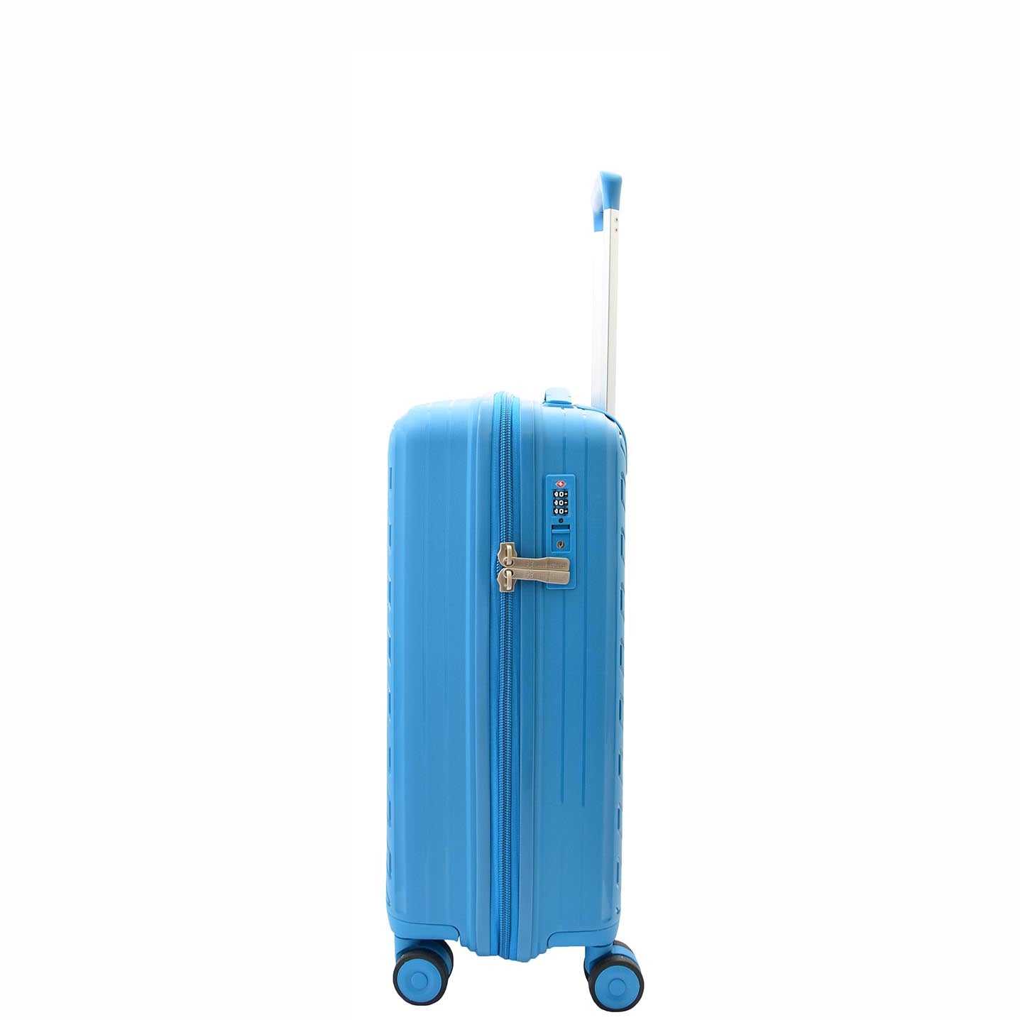 Cabin Size Suitcase Hard Shell Wheeled Luggage TOURER Blue 3