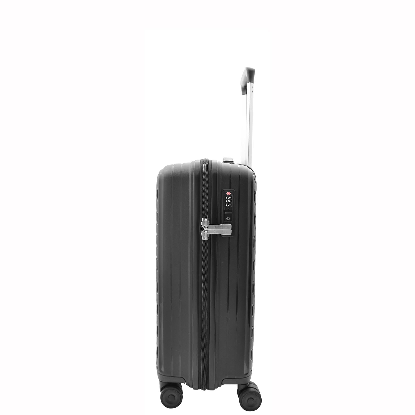 Cabin Size Suitcase Hard Shell Wheeled Luggage TOURER Black 3