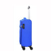 Cabin Size 4 Wheel  Hand Luggage Lightweight Soft Suitcase HL22 Blue 3
