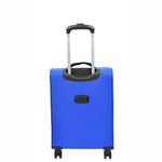 Cabin Size 4 Wheel  Hand Luggage Lightweight Soft Suitcase HL22 Blue 4