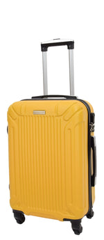Cabin Size Hard Shell Four Wheel Lightweight Hand Luggage Sonic Yellow