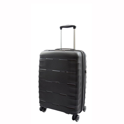 8 Wheeled Expandable ABS Luggage Miyazaki Black