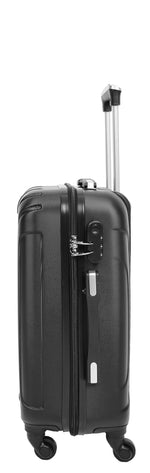 Hard Shell Four Wheel Expandable Luggage Digit Lock Sonic Black
