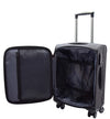 Four Wheel Suitcase Luggage Soft Casing TSA Lock Neptune Black 10