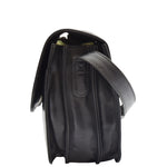 Womens Crossbody Bag Real Leather Messenger Organizer Handbag Alexandria Black 3