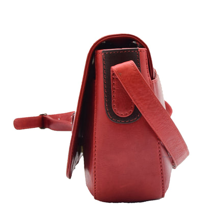 Copy of Womens Real Leather Cross Body Shoulder Bag Saint Lucia Bordeaux 3