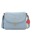 Womens Genuine Leather Crossbody Bag Work Casual Trendy Design Handbag Marielia Sky Blue 4