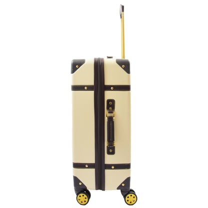 8 Wheel Spinner Travel Luggage’s London Cream