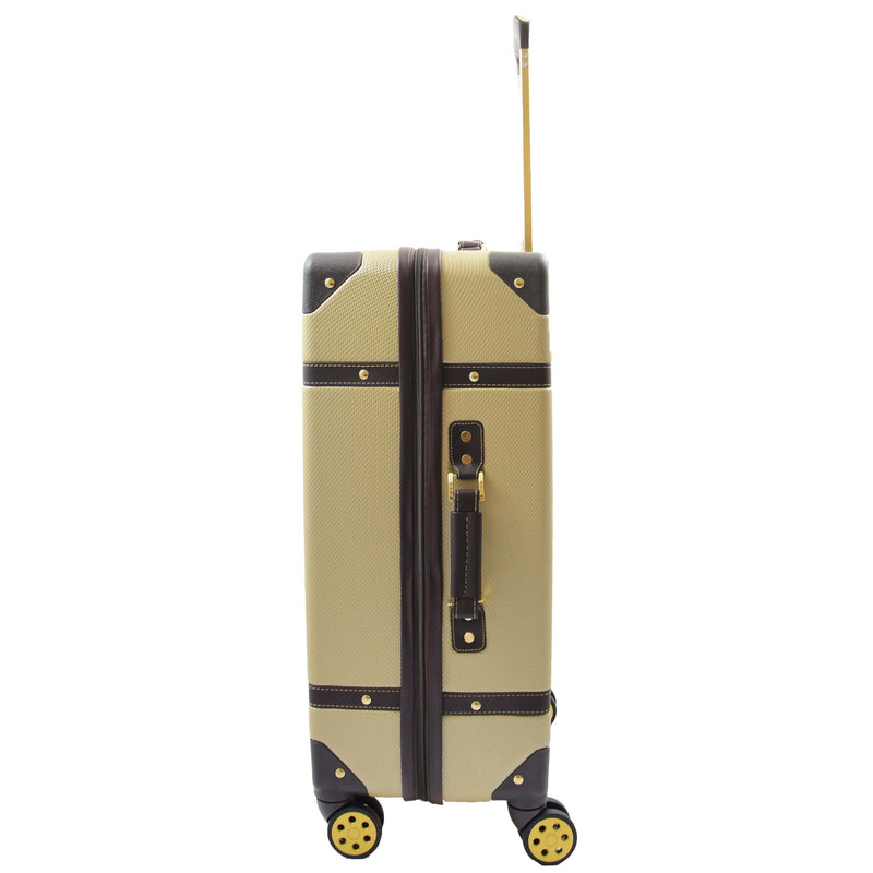 8 Wheel Spinner Travel Luggage’s London Gold
