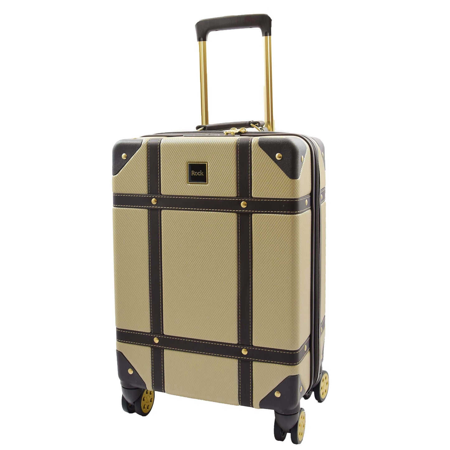 8 Wheel Spinner Travel Luggage’s London Gold