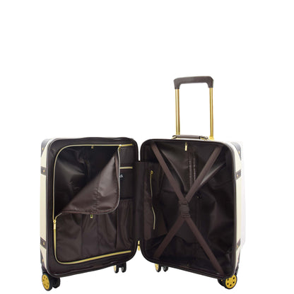 8 Wheel Spinner Travel Luggage’s London Cream