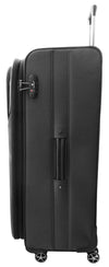 Four Wheel Suitcase Luggage Soft Casing TSA Lock Neptune Black 12