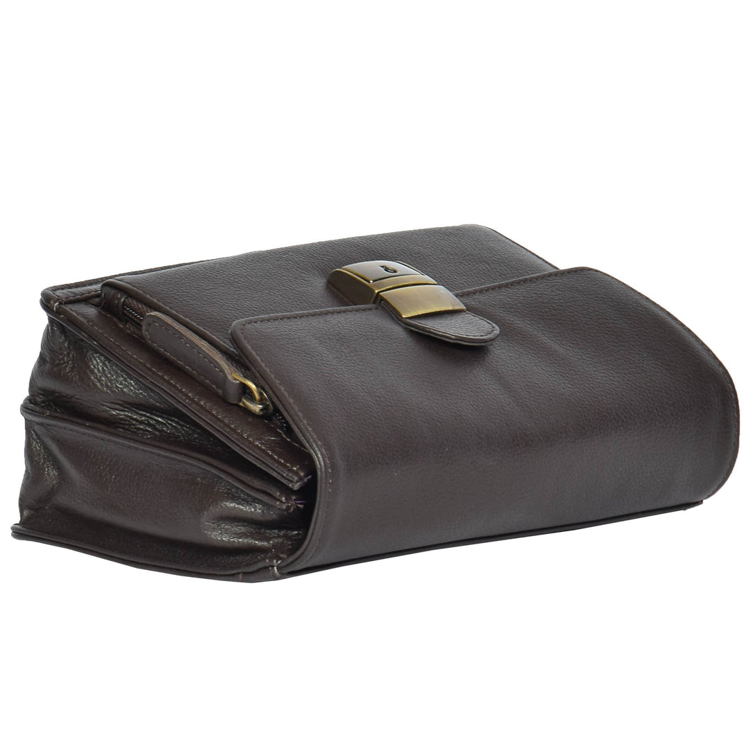 durable leather wrist pouch