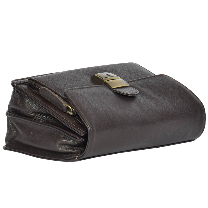 durable leather wrist pouch