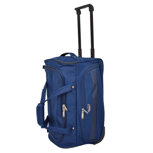 Lightweight Mid Size Holdall with Wheels HL452 Blue