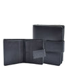 Womens Leather Purse Booklet Style Wallet HOL107 Black