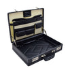 Faux Leather Briefcase Classic Traditional Attaché Corbett Black 5