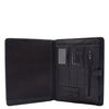 Real Leather Note Pad Portfolio Case Ebury Black 1