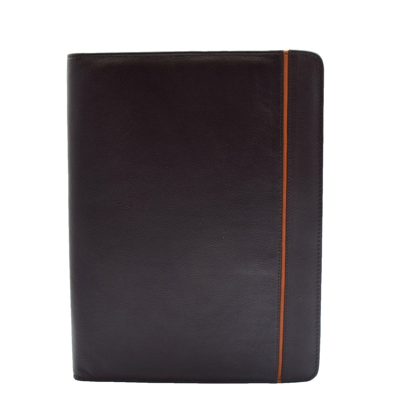 Real Leather Note Pad Portfolio Case Ebury Brown 3