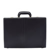 Faux Leather Briefcase Classic Traditional Attaché Corbett Black