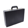 Faux Leather Briefcase Classic Traditional Attaché Corbett Black 1